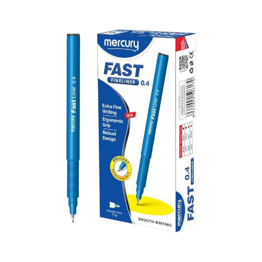 mercury fast fine liner blue - pack of 10 wholesale360