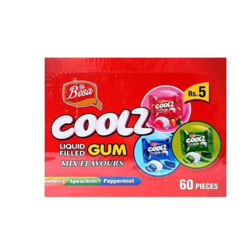 Coolz Liquid Filled Bubble Gum Box - (60 Pcs)